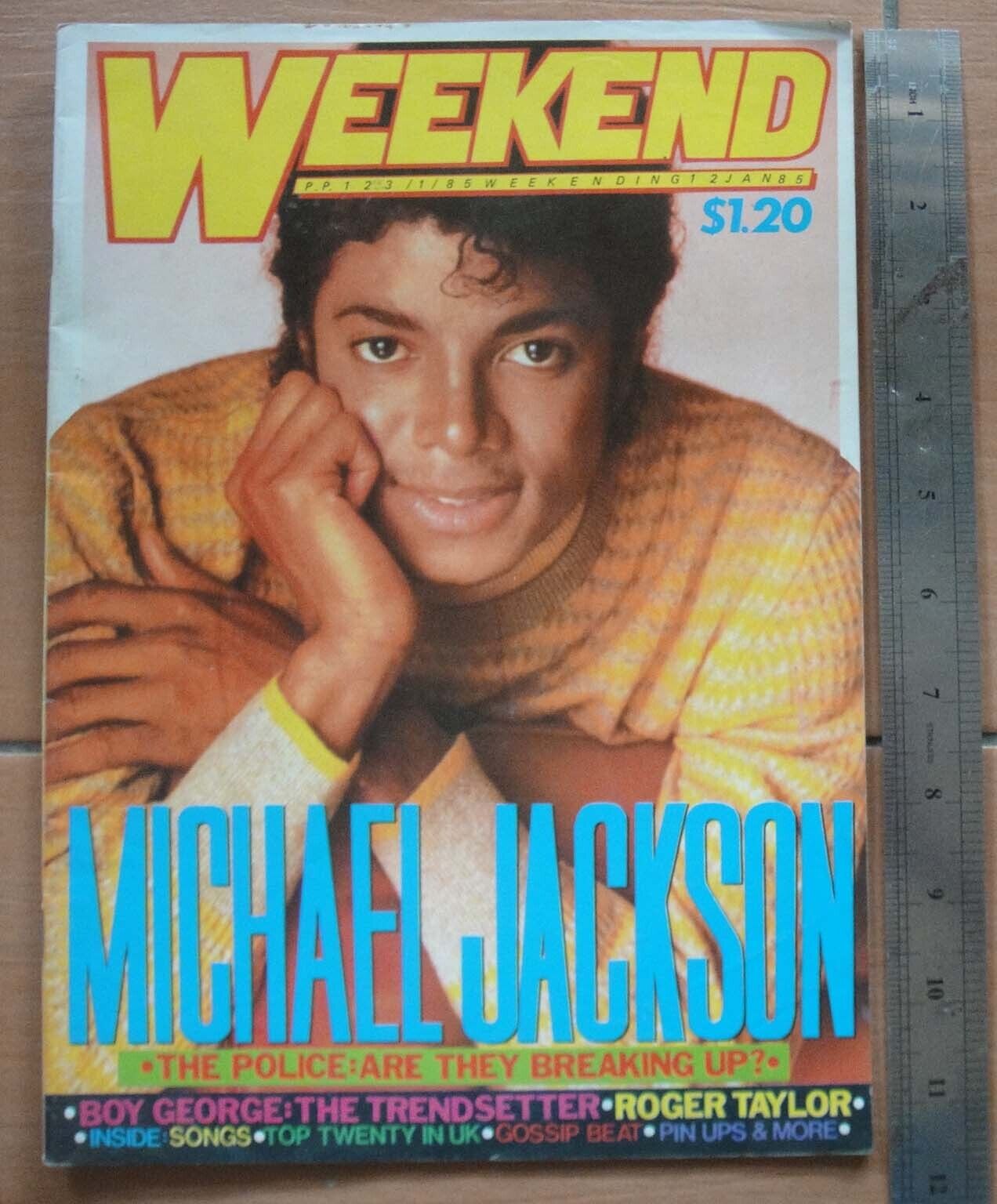 BS2) Malaysia Magazine WEEKEND 1985 MICHAEL JACKSON / MENUDO / Boy George etc