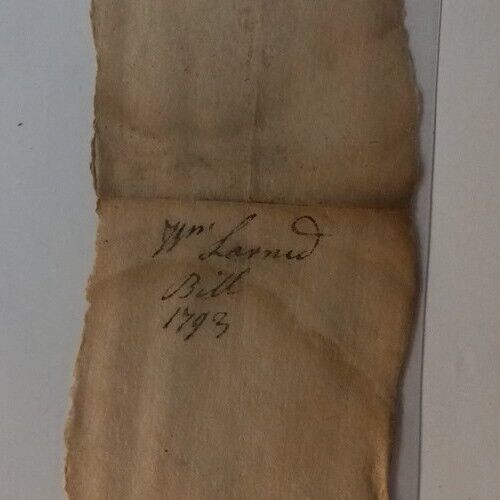RARE 1793 Signed Promissory Note - Autographs/Historical Document