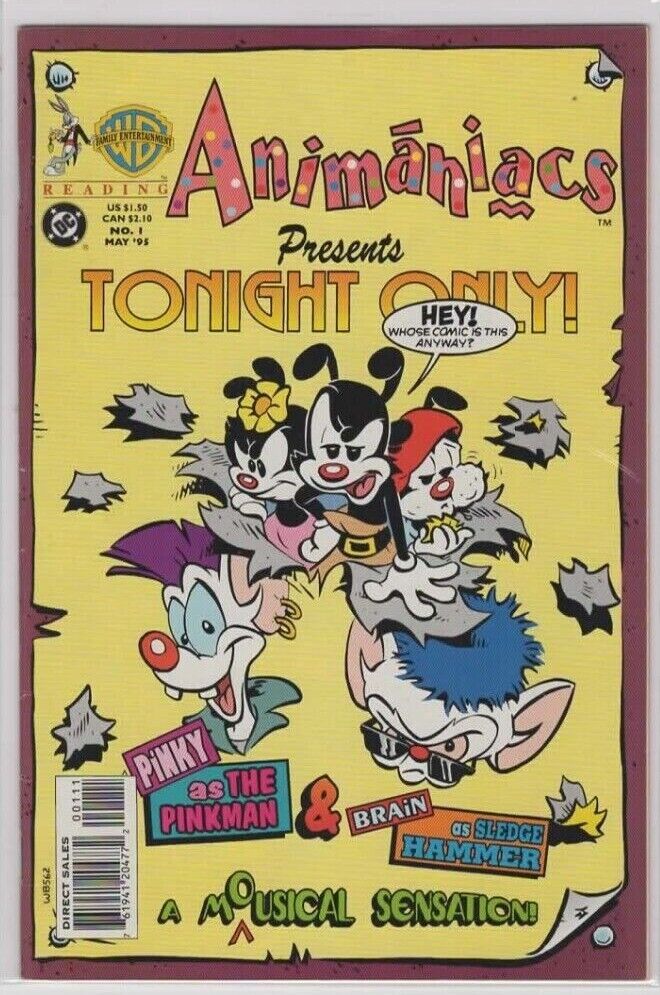 ANIMANIACS PRESENTS TONIGHT ONLY #1 (1995) 1st Appearance of PINKY THE BRAIN