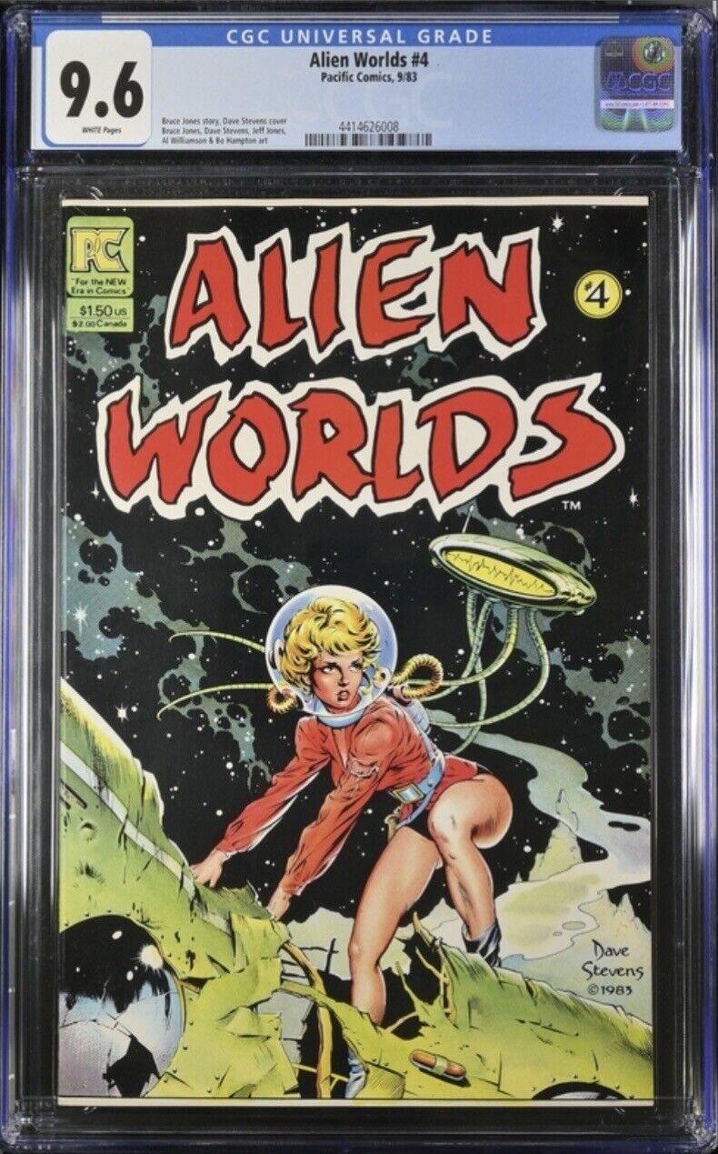 Alien Worlds #4 (PC 1983) CGC 9.6, WP Classic Dave Stevens Cover FRESH FROM CGC