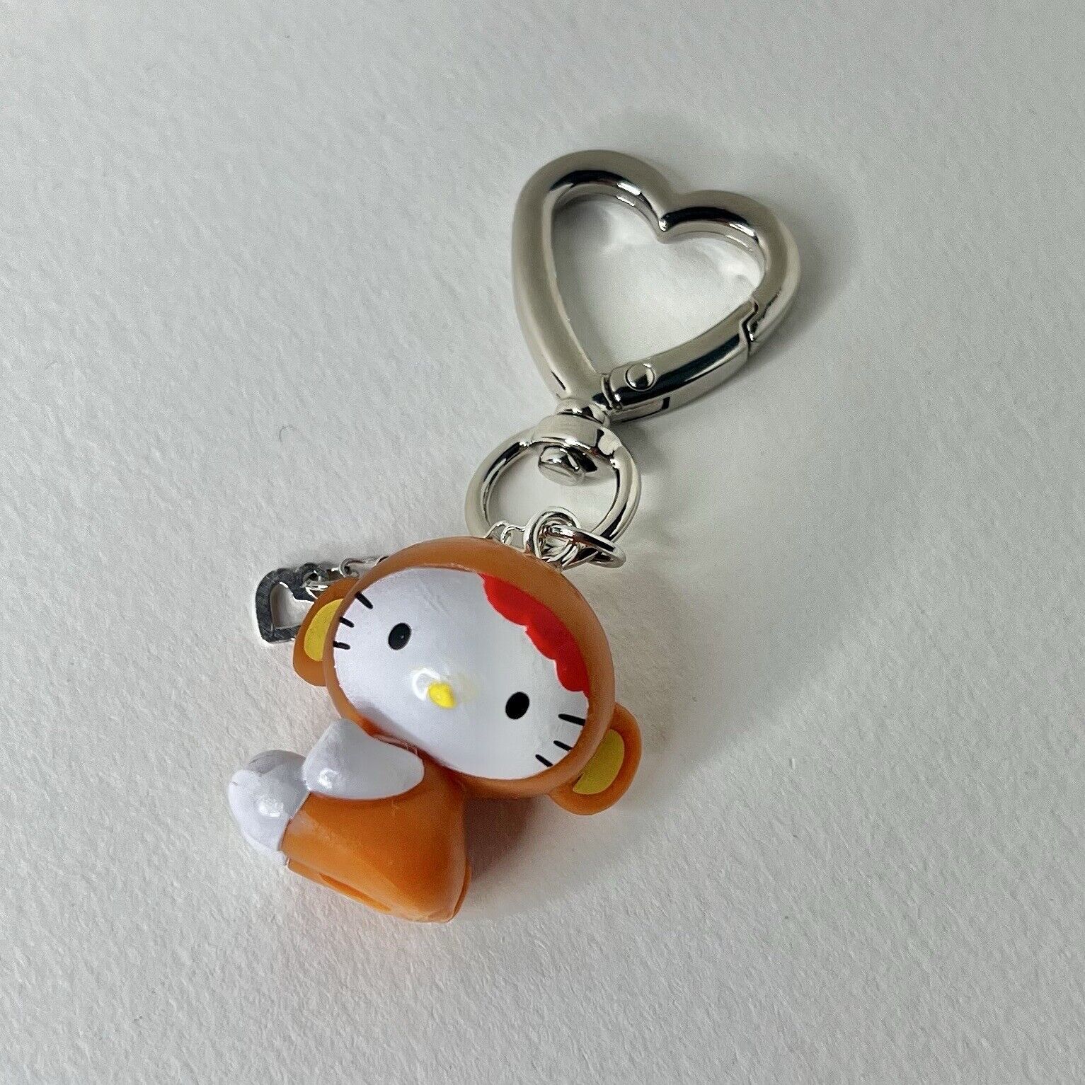 Hello Kitty Gotochi Inspired Monkey Heart Keychain