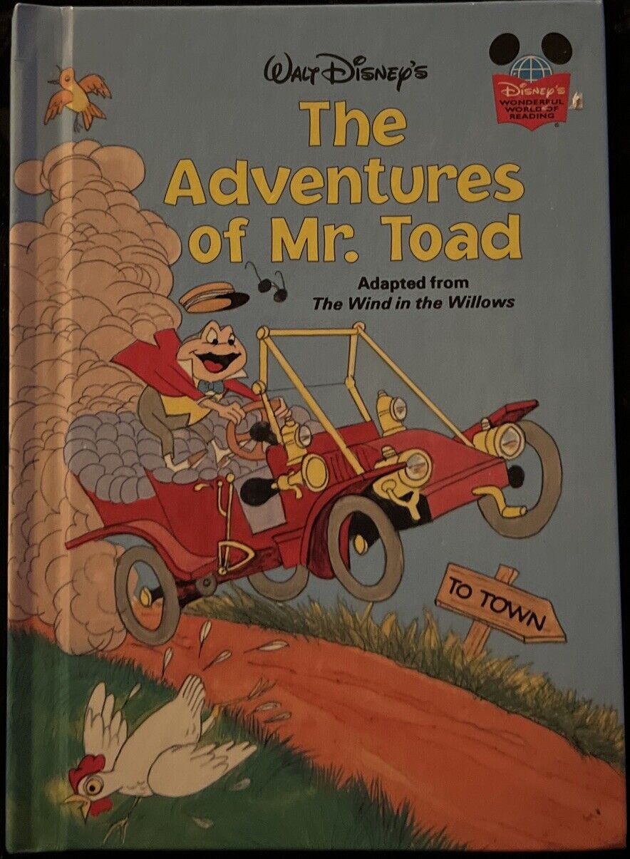 Disney's Wonderful World of Reading The Adventures of Mr. Toad 1981 HC