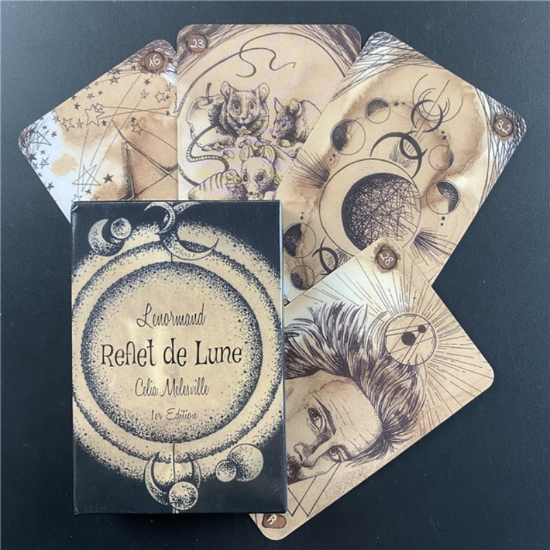 Reflet de Lune Lenormand Card Deck [English, 40 cards, PDF-Manual]