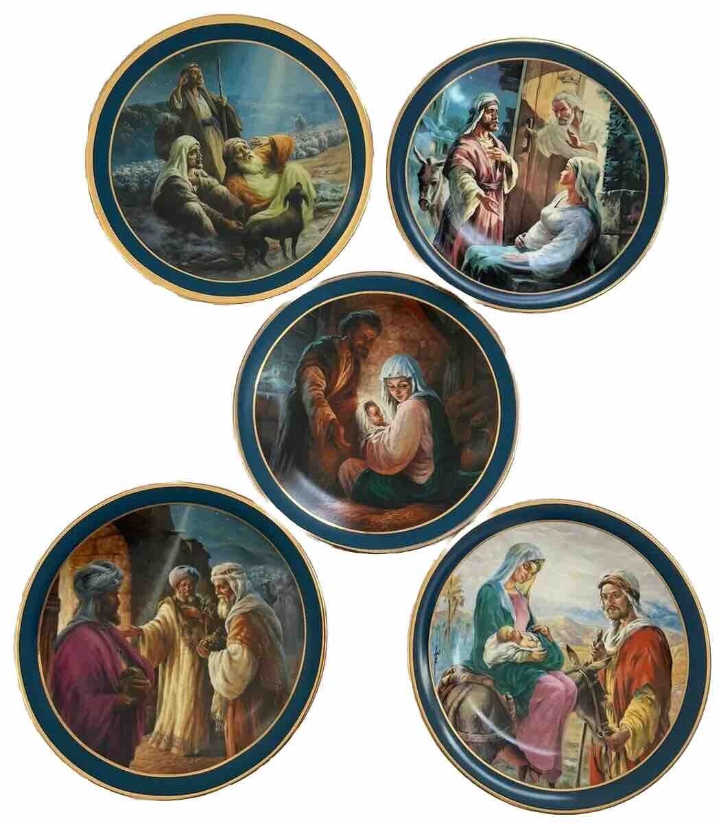 NEW Story of Christmas Vintage Collector Plates LOT OF 5 Royal Windsor 1985
