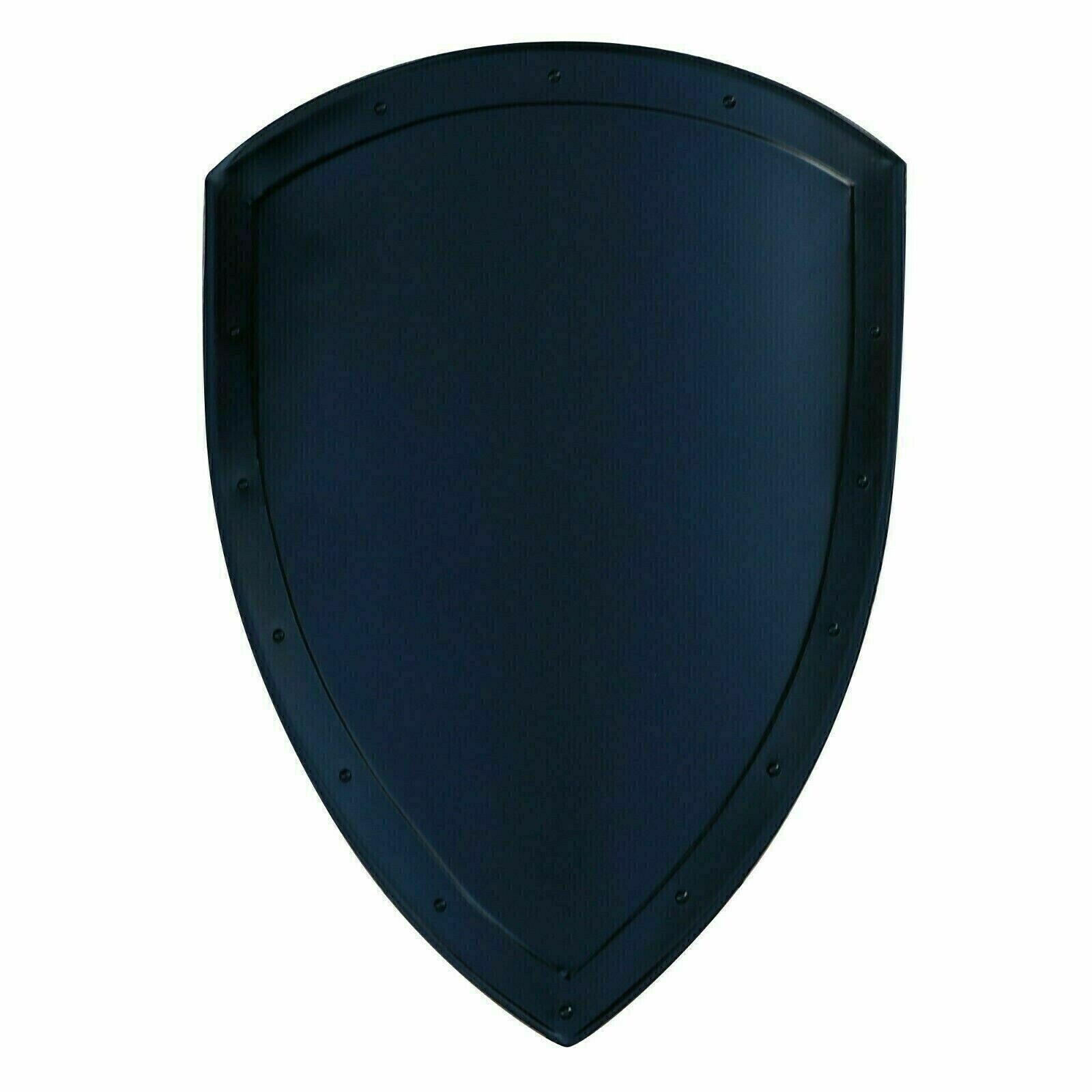 Medieval Armor Functional Historical Replica Solid Black Heater Costume Shield