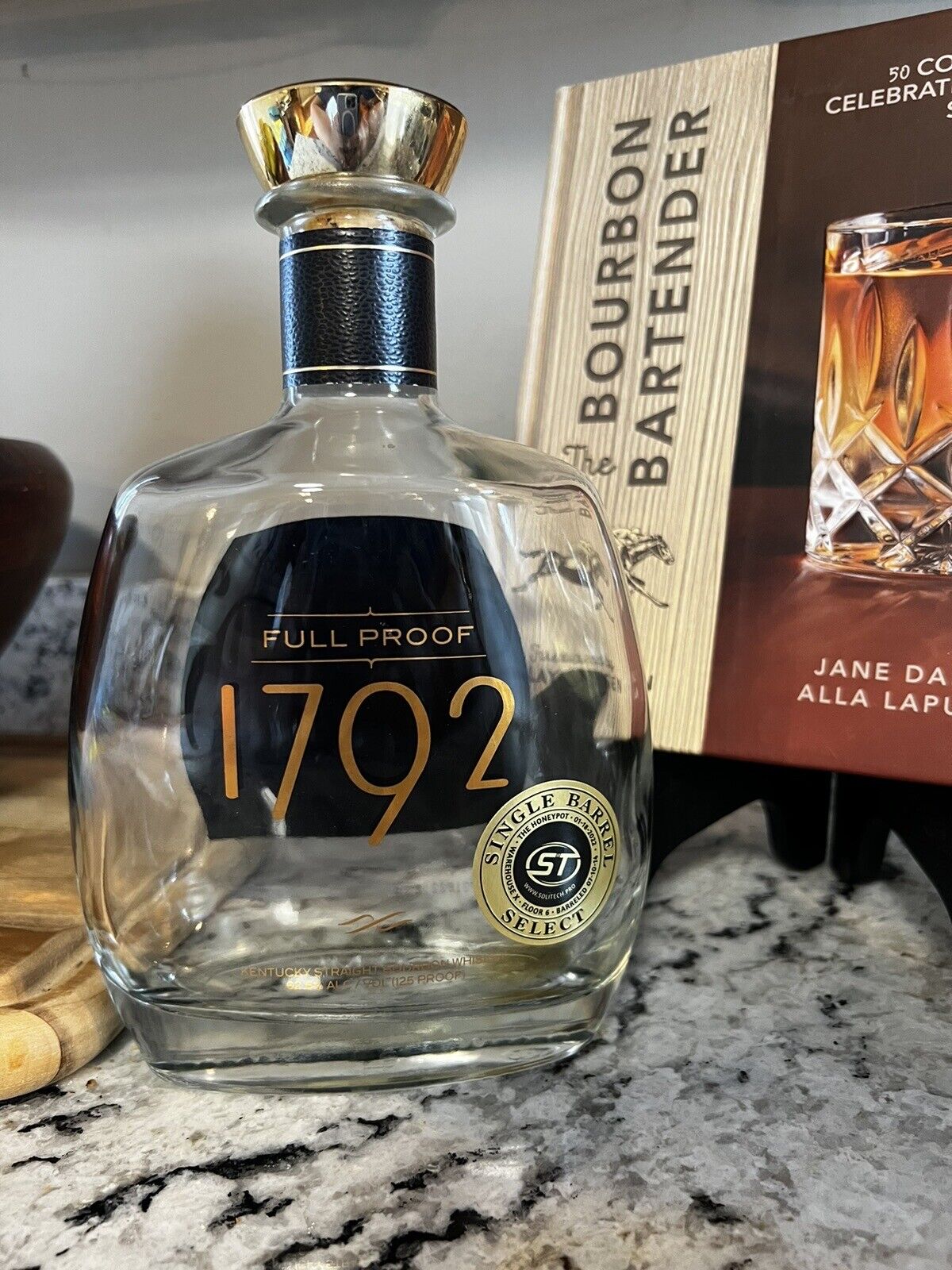 1792 Kentucky Straight Bourbon Whiskey Full Proof. 750ml Empty Bottle