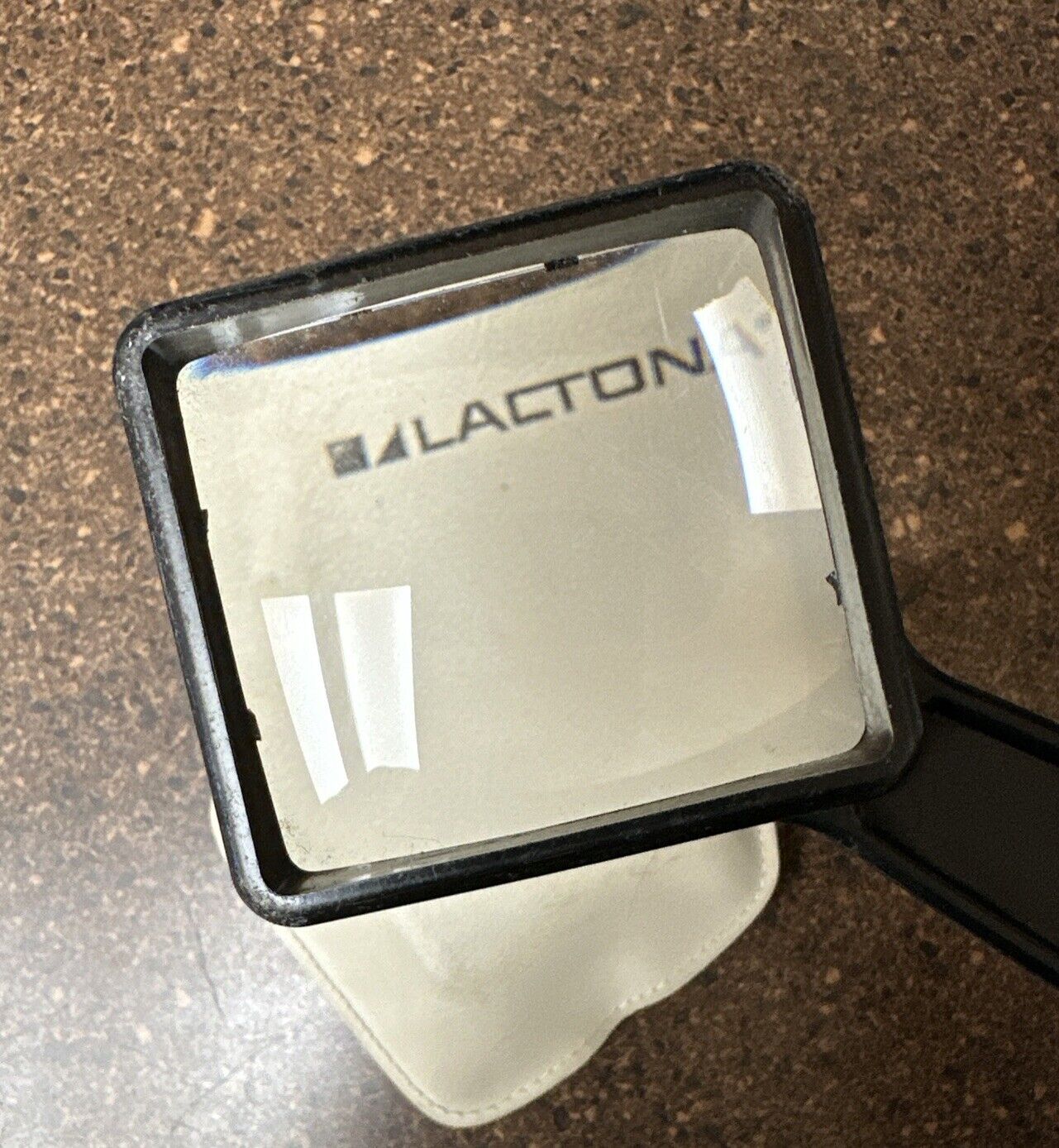 Lactona Dental Handheld Rectangular Handheld Magnifier With Case HTF Vintage