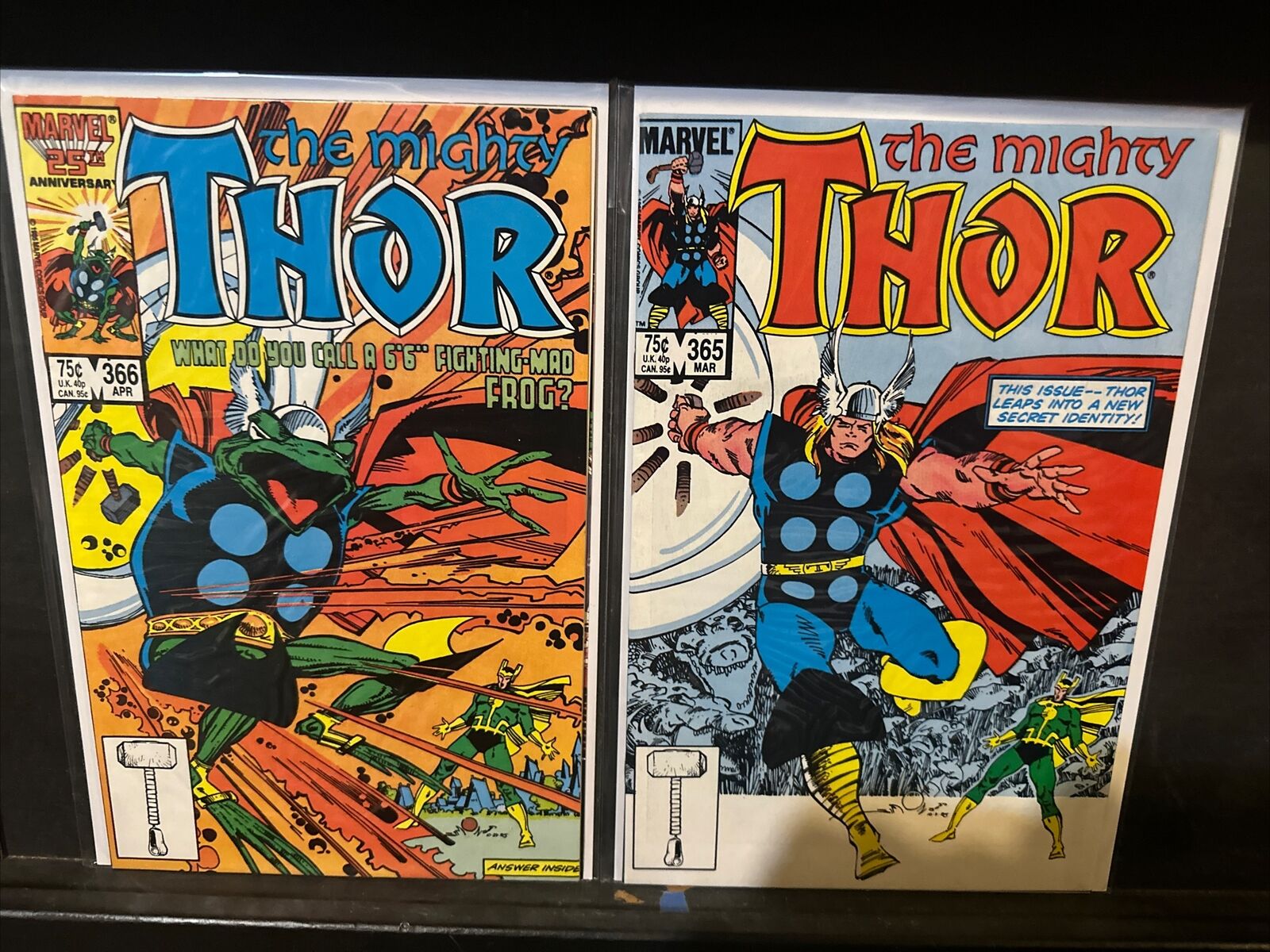 The Mighty Thor #365 366 1st Full Appearance Of Throg Thor As A Frog) High Grade