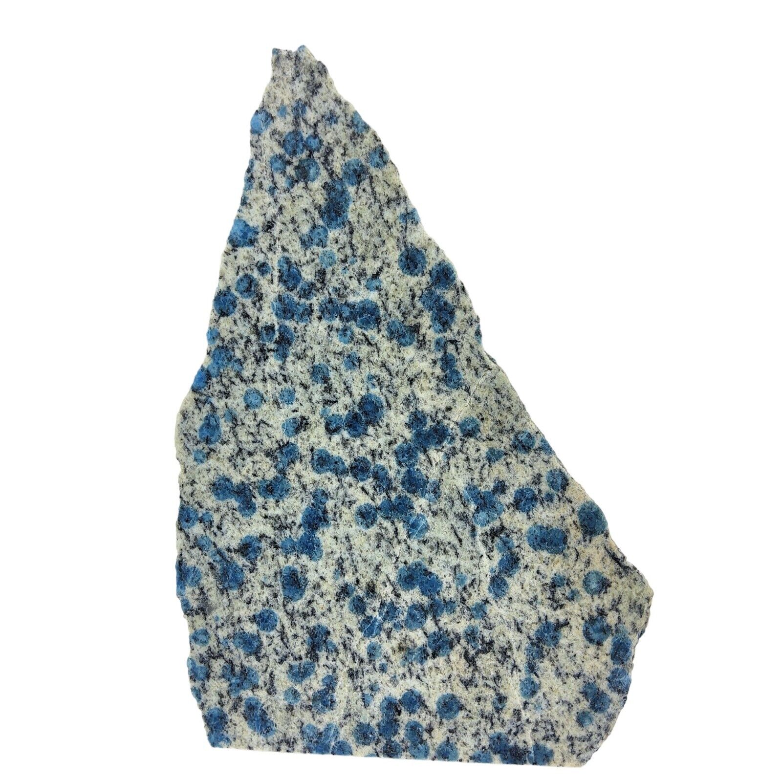 K2 Azurite, slab, cabbing rough, gemstone, display lapidary, blue, #R-6055