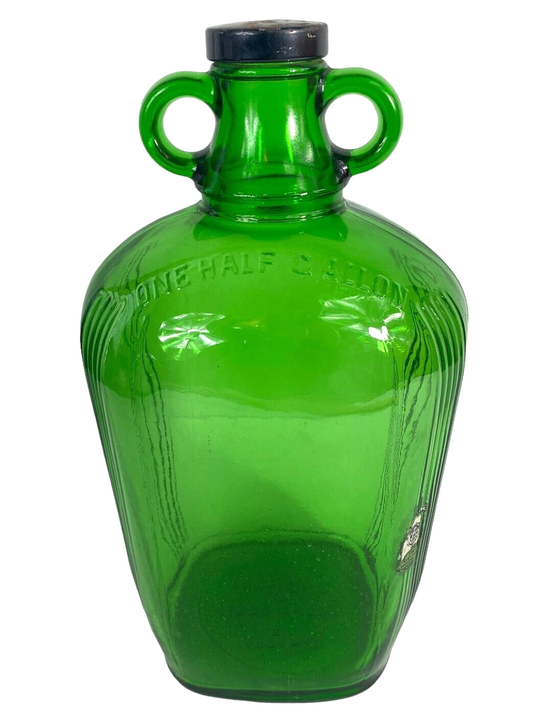 Half Gallon Wine Liquor 1938 Jug Bottle Green Glass OI Owens PAT 94413 VINTAGE