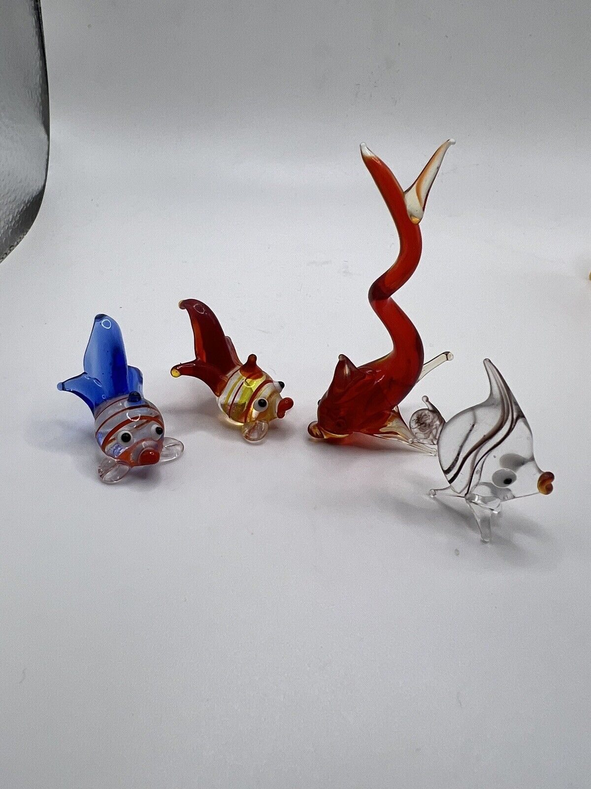 Vintage Miniature Glass Fish Figurines