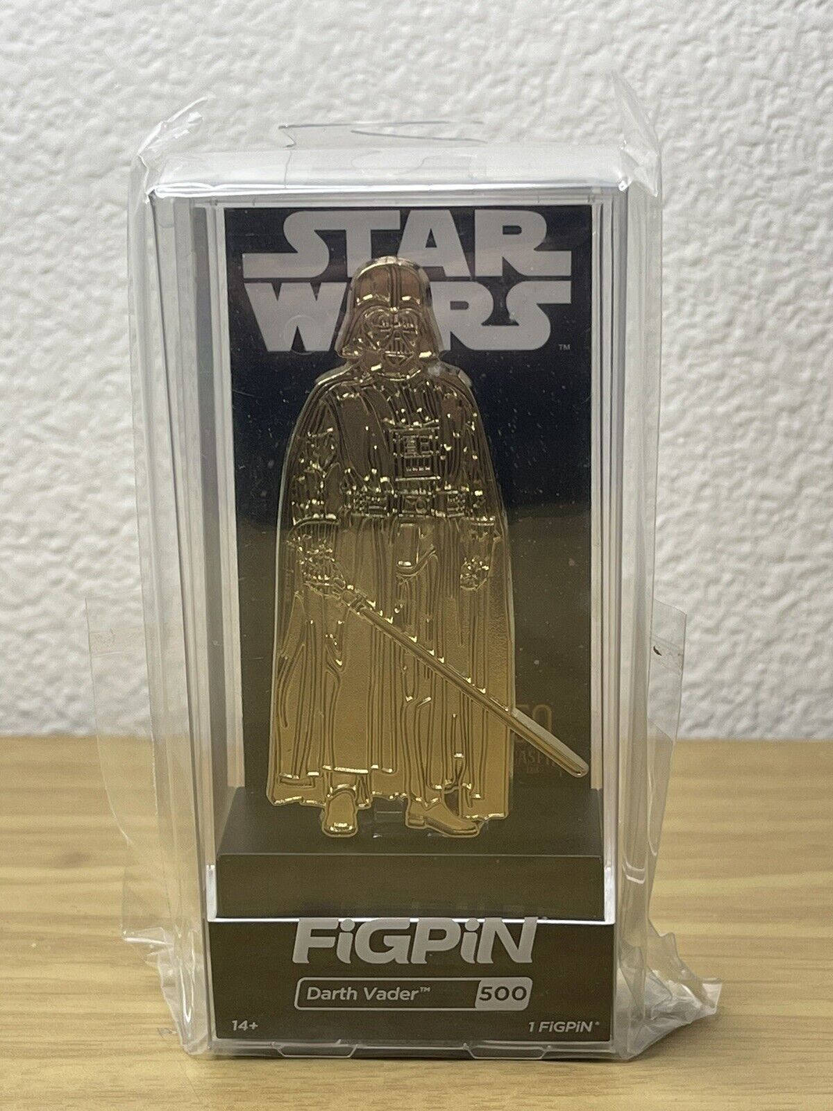 Figpin Star Wars Darth Vader 500 Gold Edition Retired Sealed Locked May the 4th