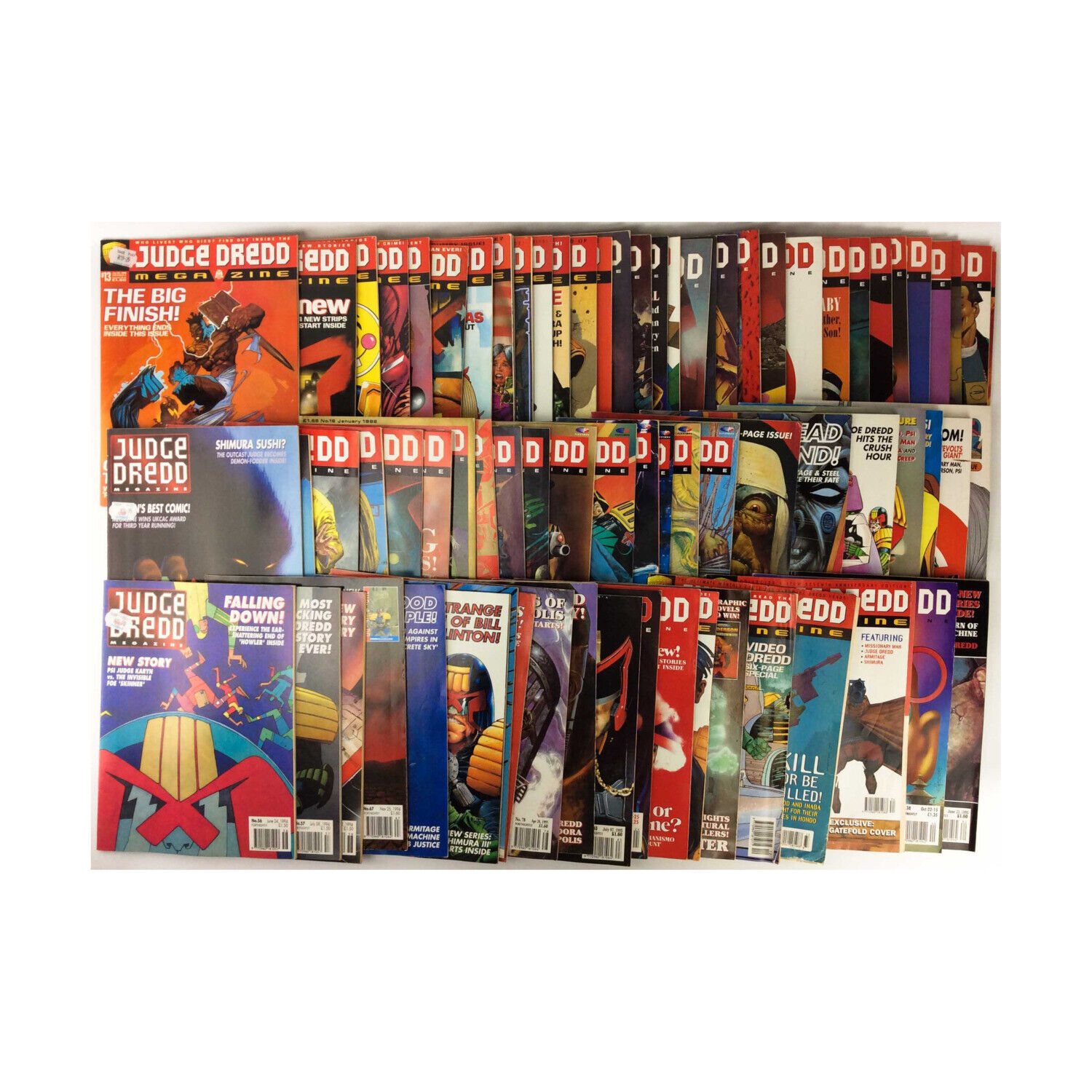 Fleetway Novels & Comics Judge Dredd Megazine Collection - 75 Issues VG