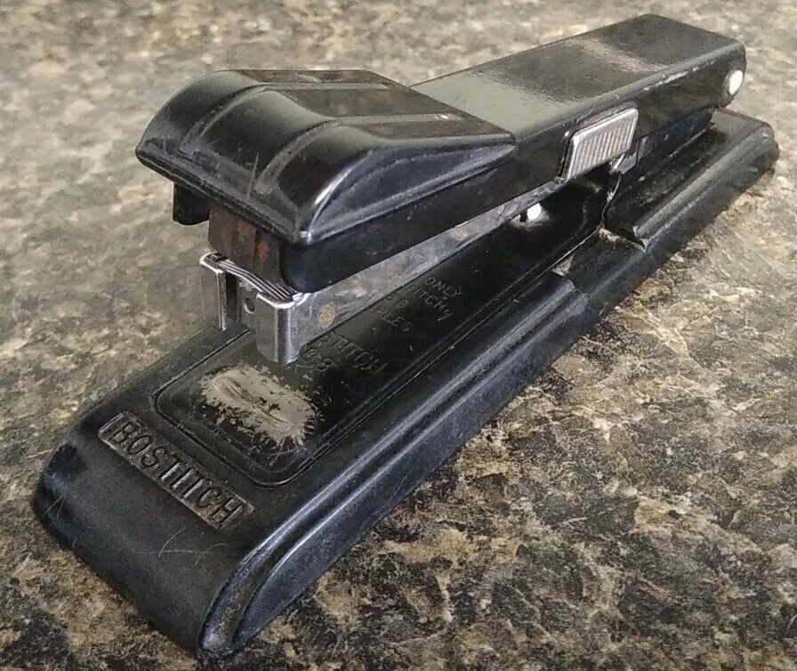 Vintage Bostitch B8 Black Mini Stapler