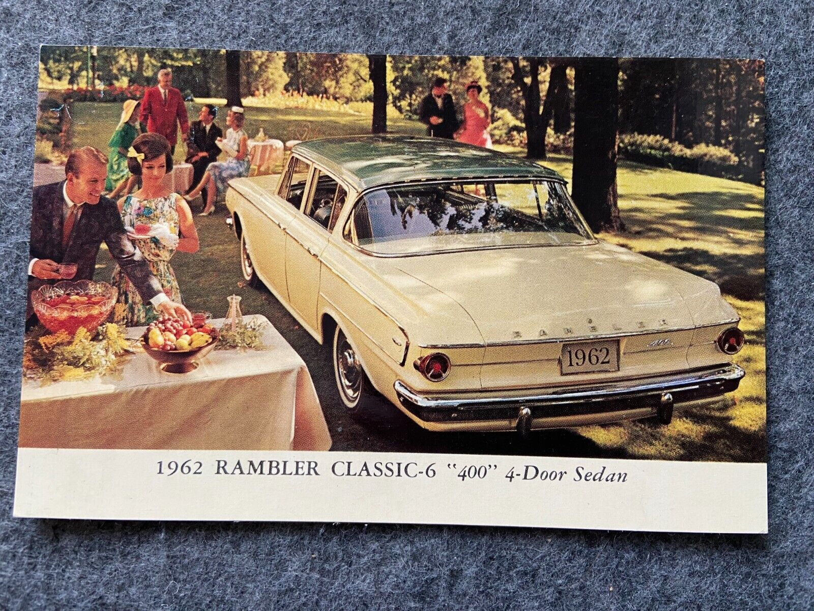 1962 Rambler Classic 6 400 4-Door Sedan Vintage Postcard