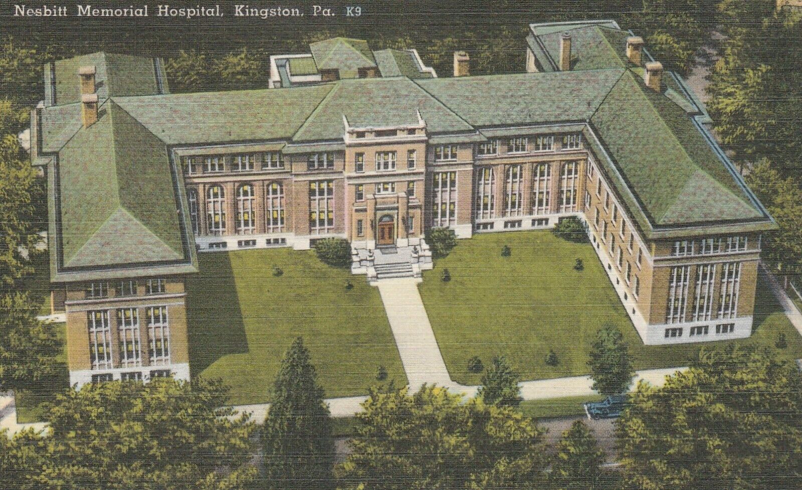 Kingston Pa Nesbit Memorial Hospital Pennsylvania Postcard