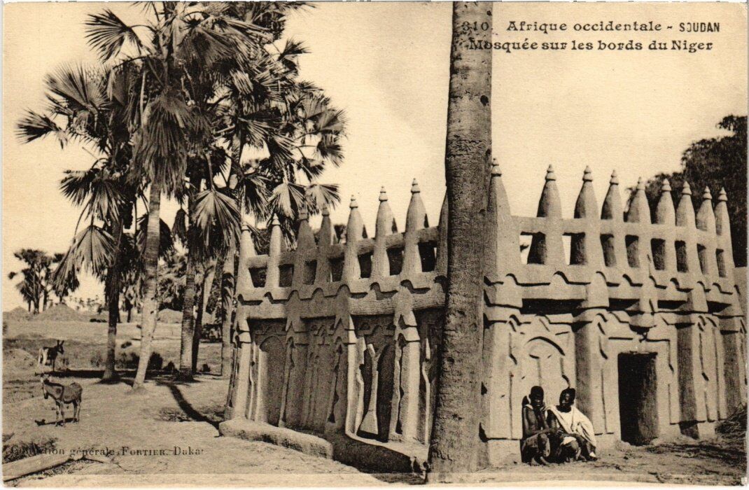 PC AFRICA WEST AFRICA MOSQUEE SUR LES BORDS DU NIGER MALI (a43246)