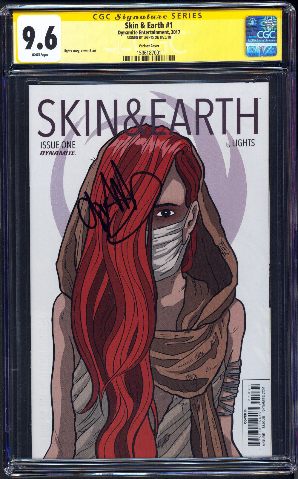 Skin and Earth #1 CGC 9.6 SS LIGHTS OPTIONED FOR TV NM+ SIGNED SIGNATURE SERIES