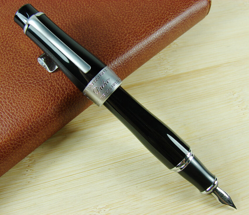 Duke 2009 Memory Charlie Chaplin Fountain Pen , Black Big Size Style Gift Pen
