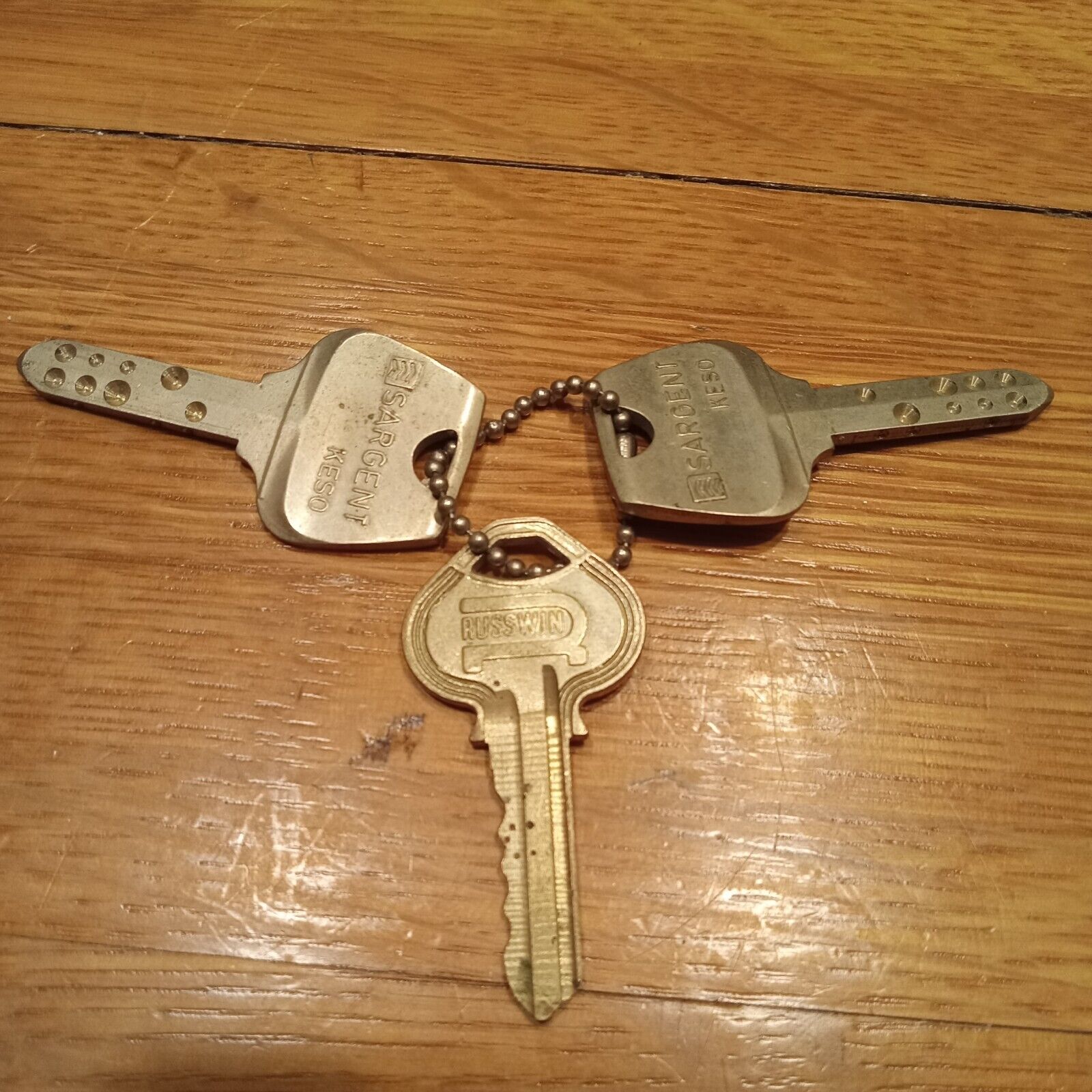 2-Sargent KESO High Security Dimple Keys Swiss Made In Switzerland + Russwin Key