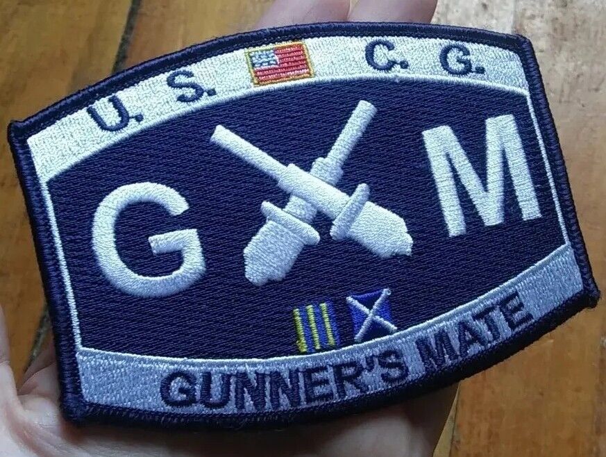 USCG ~ US Coast Guard ~ GM ~ Gunner\'s Mate Ratings Military Patch