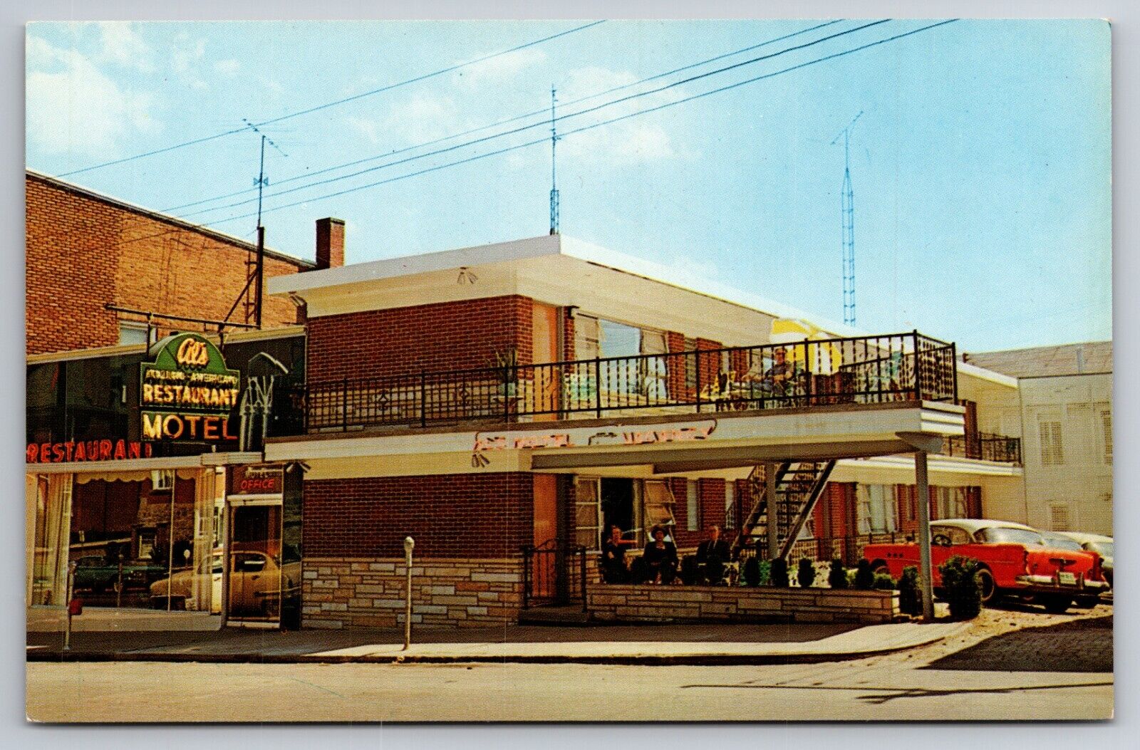 Al\'s Motel & Italian Restaurant Frostburg Maryland MD c1950 Postcard