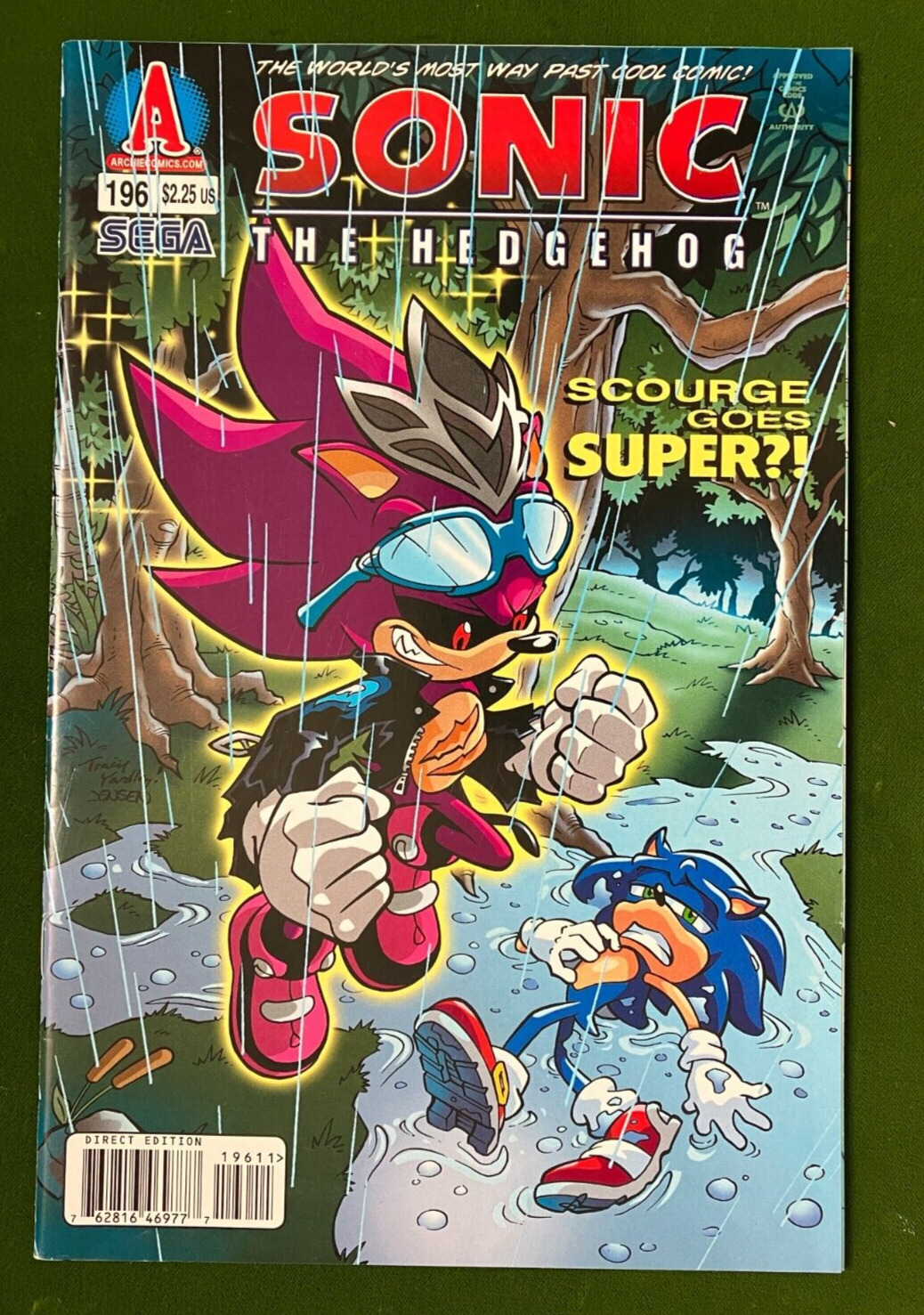 Sonic The Hedgehog #196 NM 9.4 Low print run /  SUPER SCOURGE APPEARANCE 2009