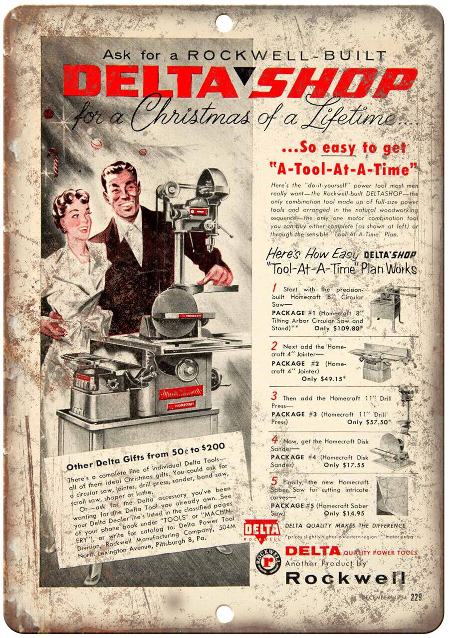 Delta Shop Rockwell Power Tools Vintage Ad 12\
