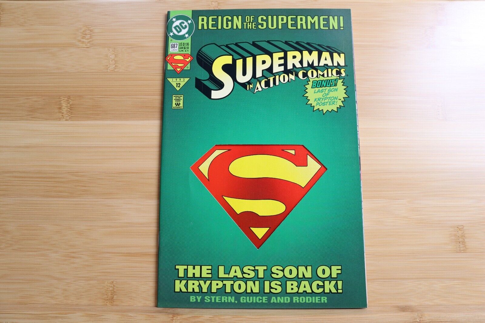 Action Comics #687 Reign of the Supermen Superman in Action NM