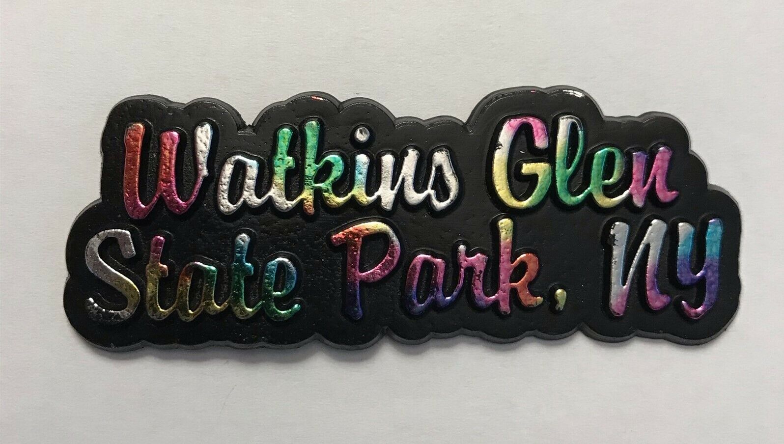 Vintage Watkins Glen State Park N.Y. Rainbow Refrigerator Magnet 3D6
