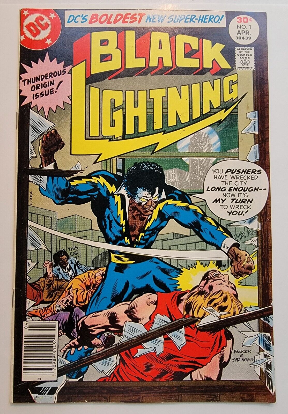 Black Lightning #1 VF 1st Appearance of Black Lightning 1977 Vintage Bronze Age 