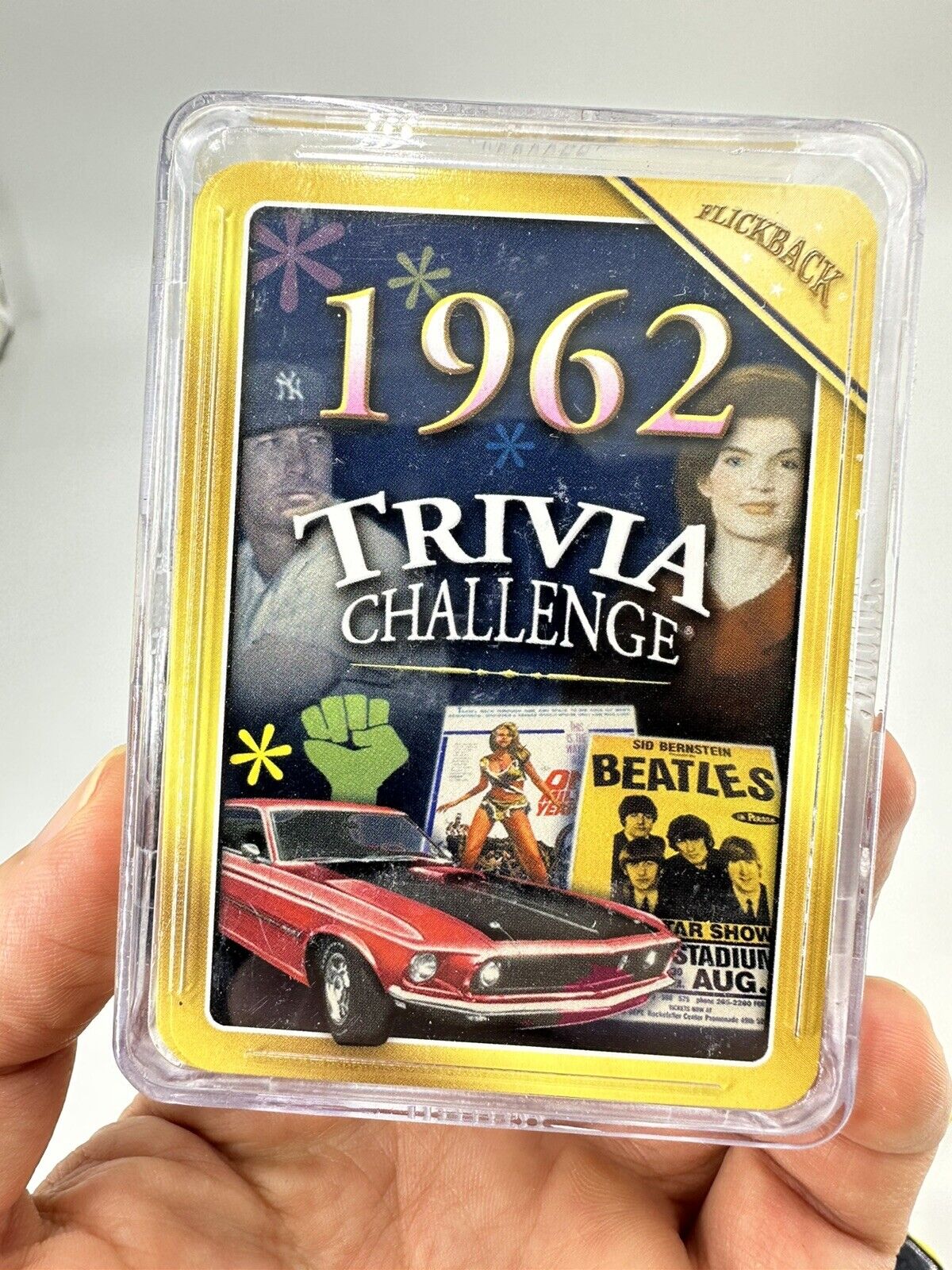 Flickback Year 1962 Trivia Challenge Playing Cards Great Condition