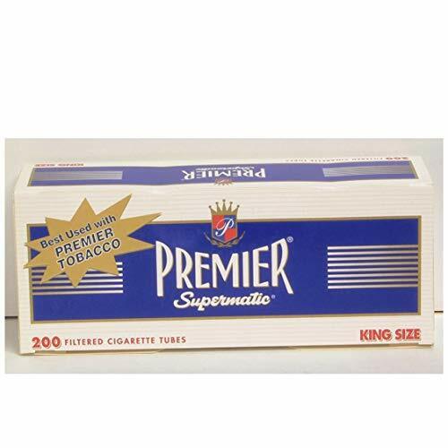 Premier supermatic King Size Filtered Cigarette Tubes 200 Dark Blue [50-Boxes]