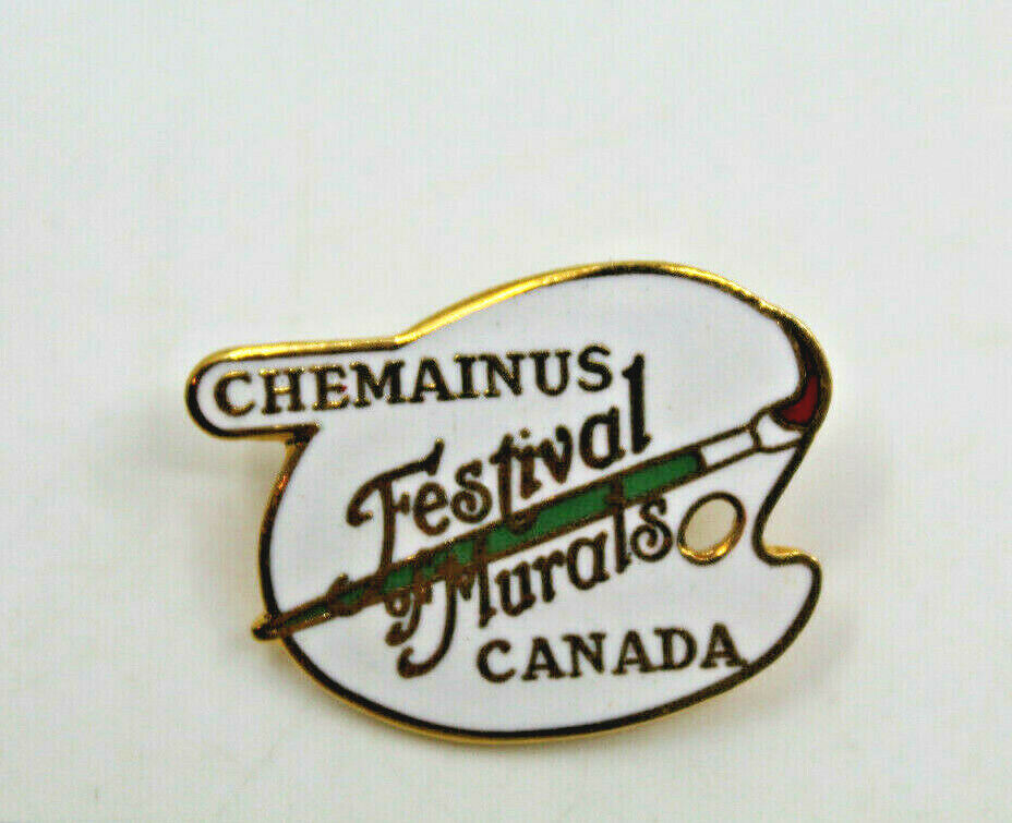 Chemainus Festival of Murals British Columbia BC Canada Collectible Pin Vintage