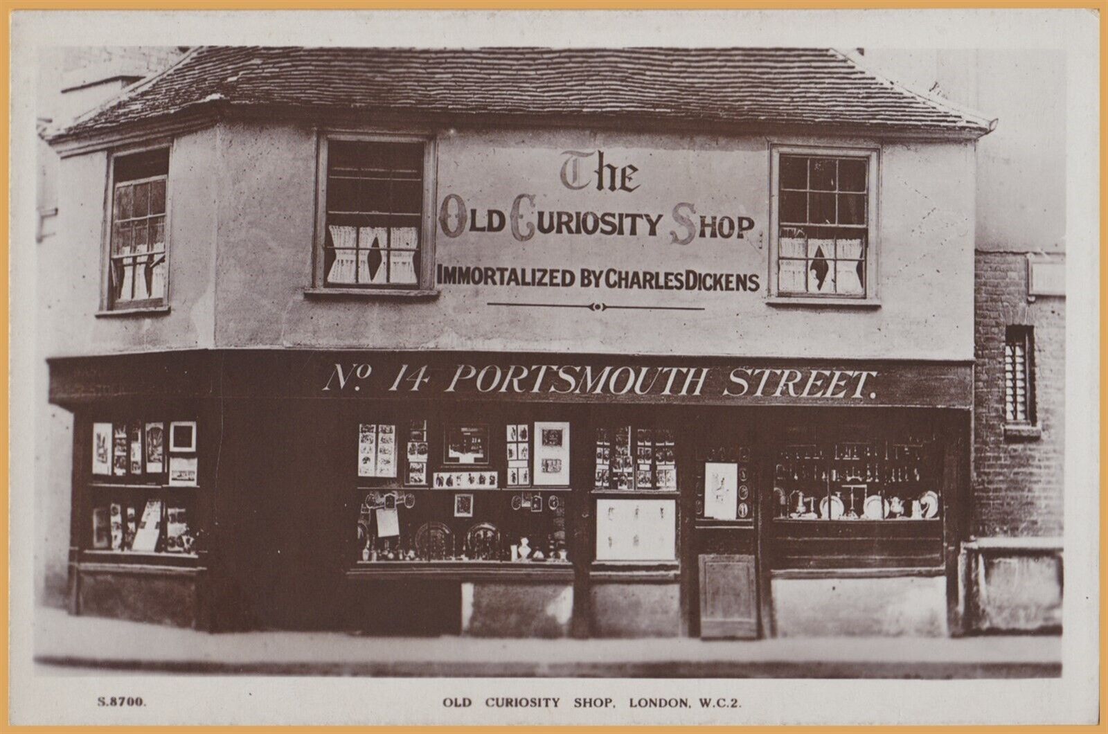 RPPC-London, W.C. 2, U.K.- The Old Curiosity Shop - Kingsway Real Photo Series