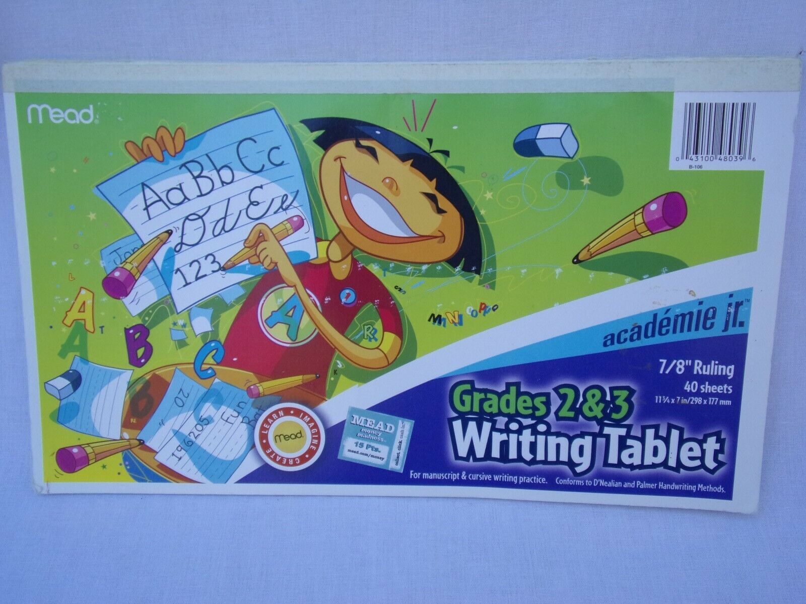 Writing tablet paper lined ruled handwriting cursive school supplies 