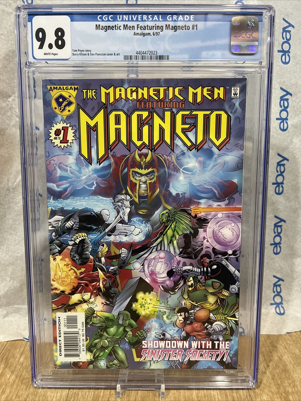 Magnetic Men f. Magneto #1 - Amalgam - CGC 9.8 NM/MT Comic 1997 Graded