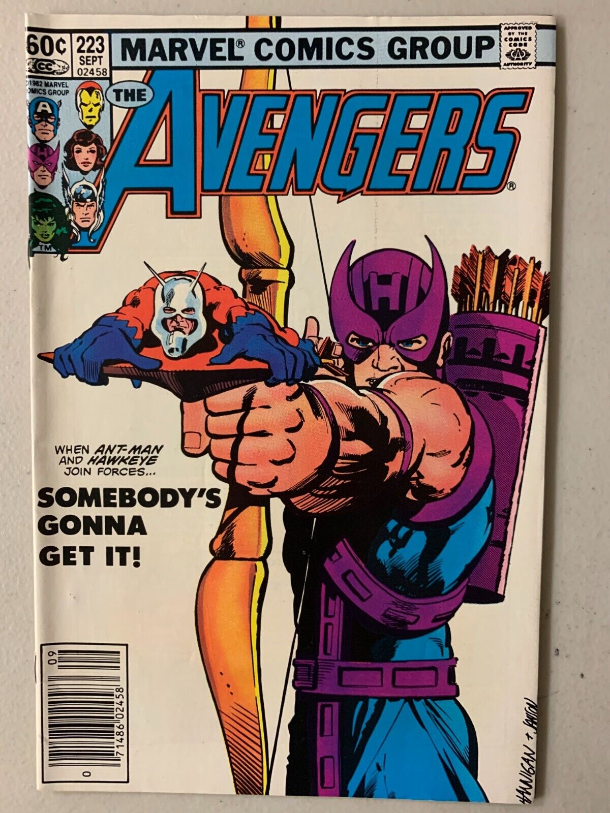Avengers #223 newsstand 5.0 (1982)