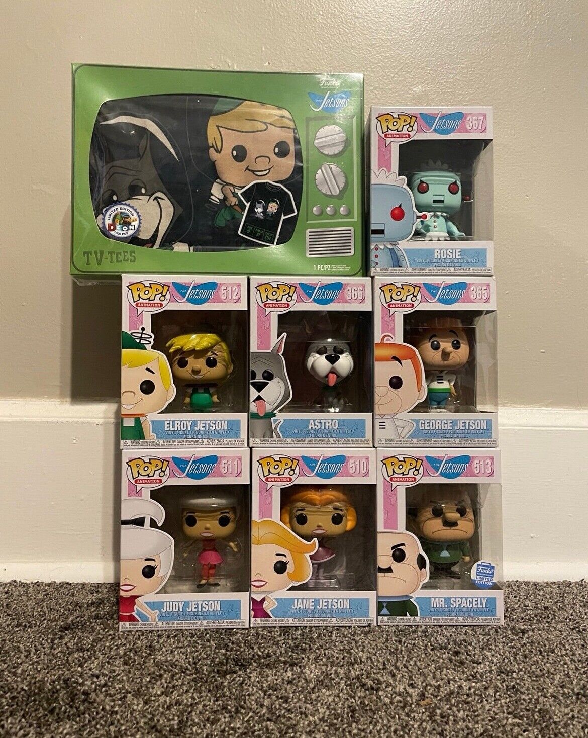 The Jetsons Lot of 8 Funko Pop Soft Protectors Included Ships Same Day Or Next