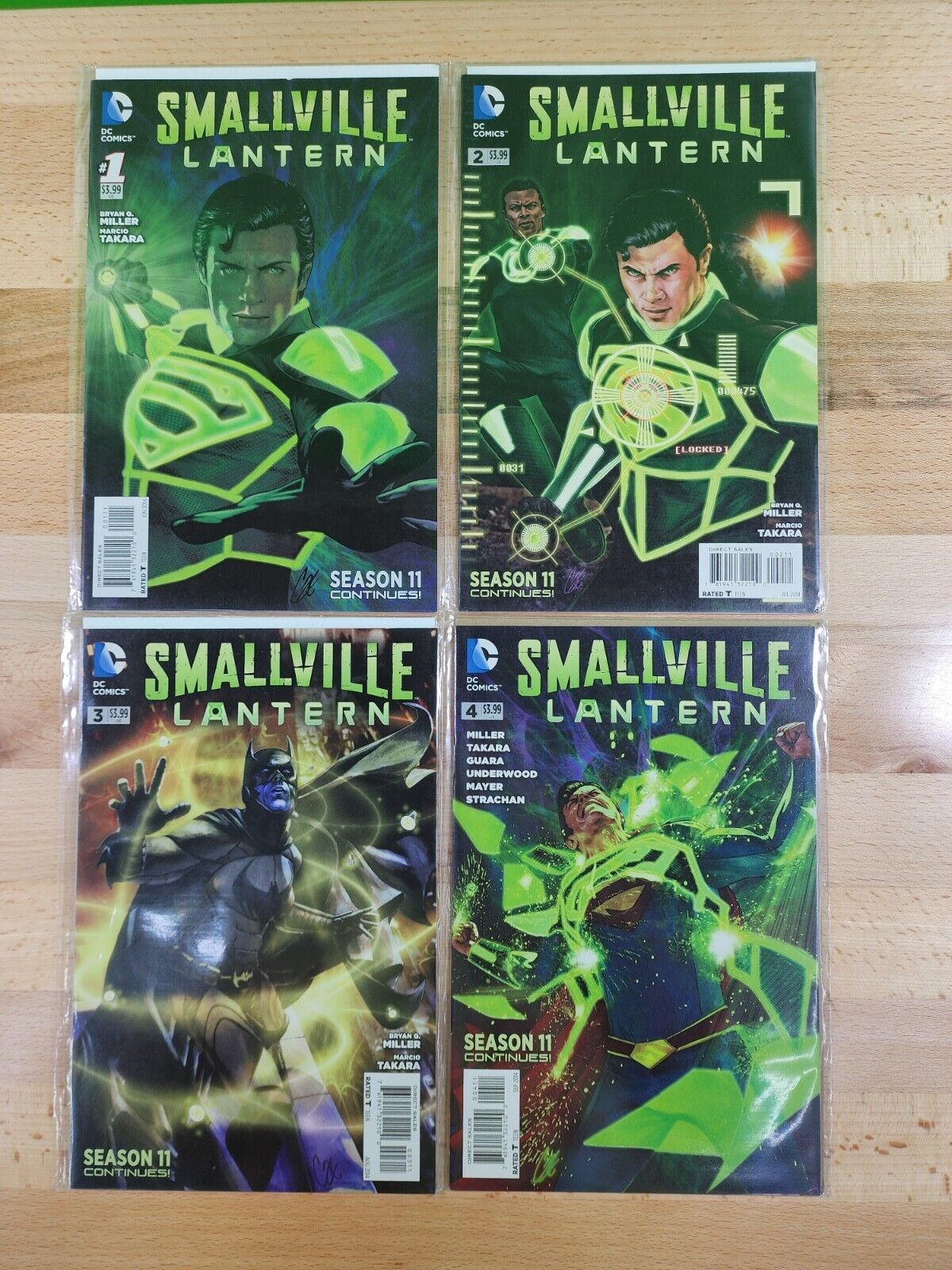 Smallville Lantern #1-4 Complete Set DC Comics 2014 Season 11 Continues