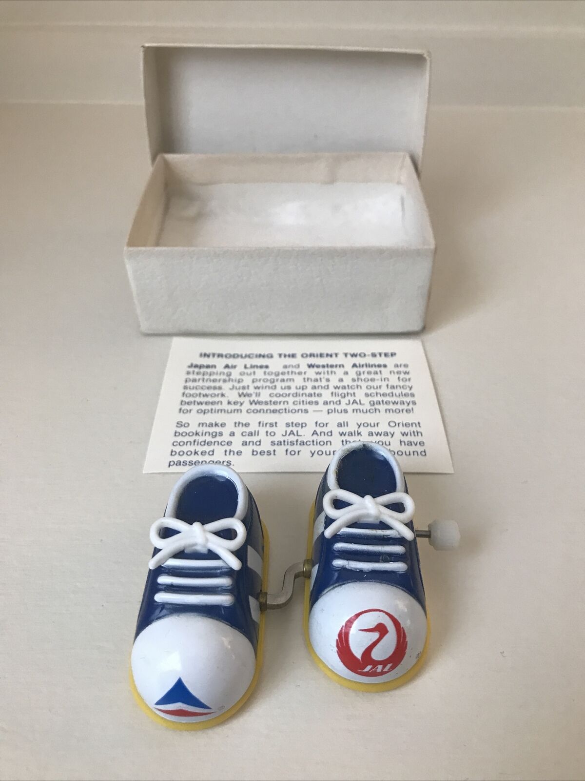 Super Rare Vintage Delta Airlines Japan Airlines Promo Tomy Shoes Advertising
