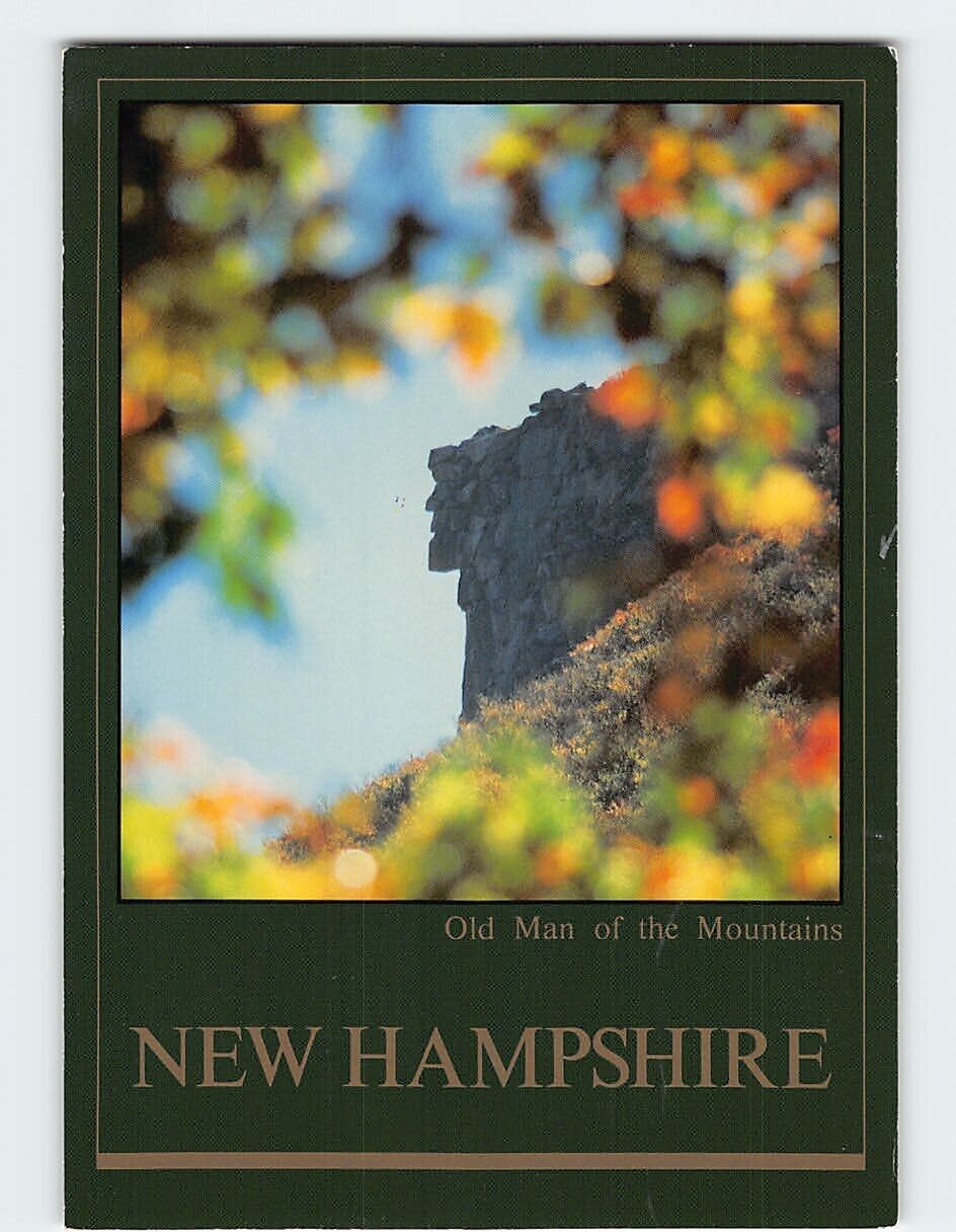 Postcard Old Man of the Mountains Franconia New Hampshire USA