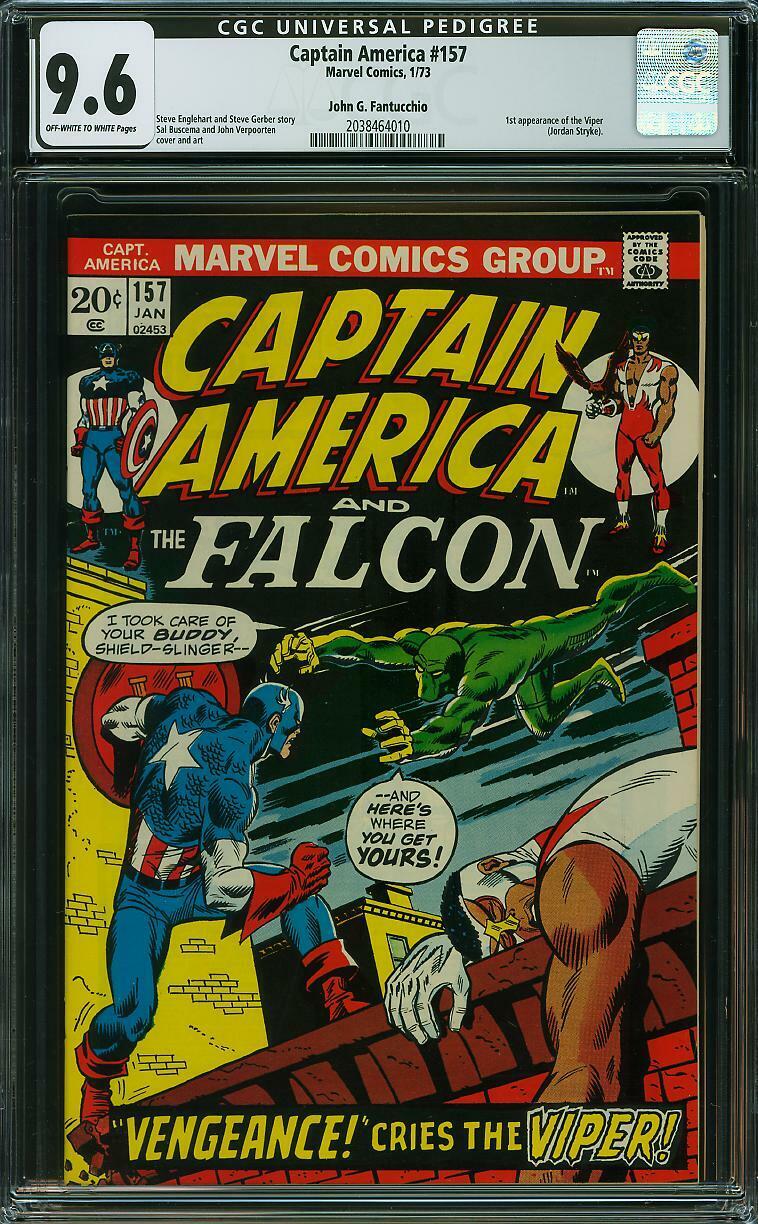 Captain America 157 CGC 9.6 -- 1973 -- 1st app Viper.  Fantucchio. #2038464010