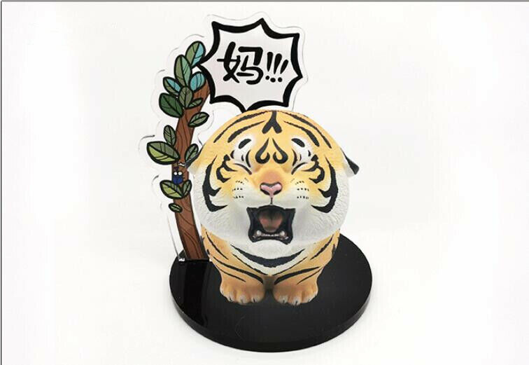 Cute TIGER CAN BE ANYTHING Changeable Panghu Fat Tiger Display Figures Resin Toy