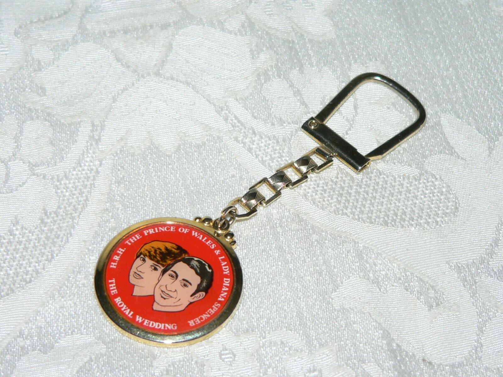Prince of Wales and Lady Diana Spencer - Keychain - July 29th 1981-Royal Wedding