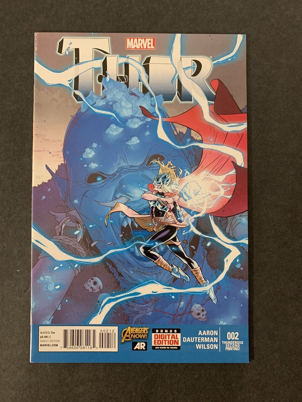 Thor #2 (2014) 2nd print variant KEY 1st Jane Foster Thor 2014 VF/NM Rare HTF