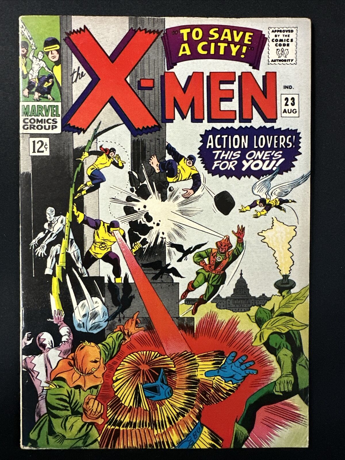 X-Men #23 Marvel Comics Silver Age 1st Print Original Great Color 1966 Fine