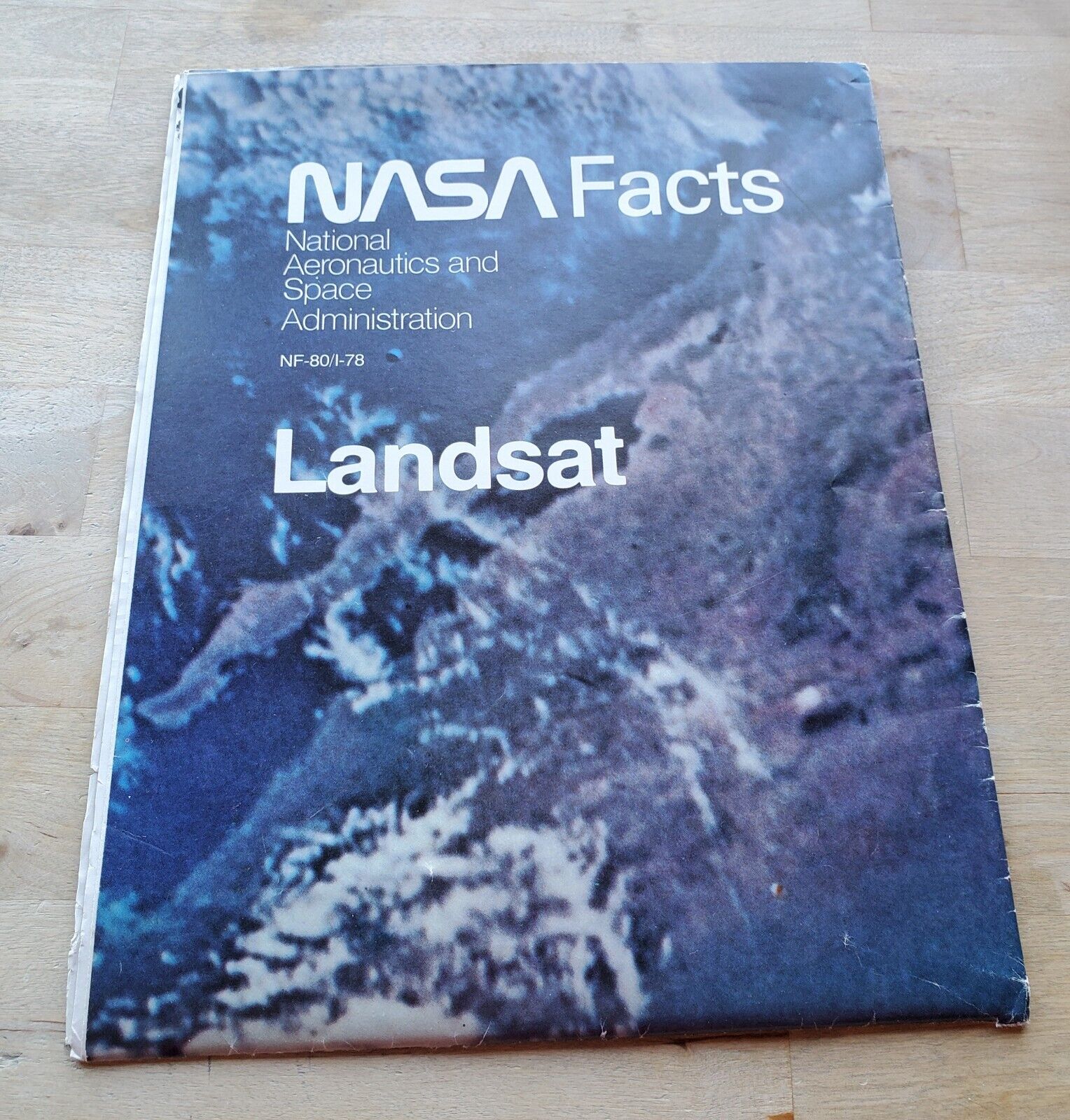 NASA FACTS: LARGE LANDSAT FOLDED POSTER: NF-801-78