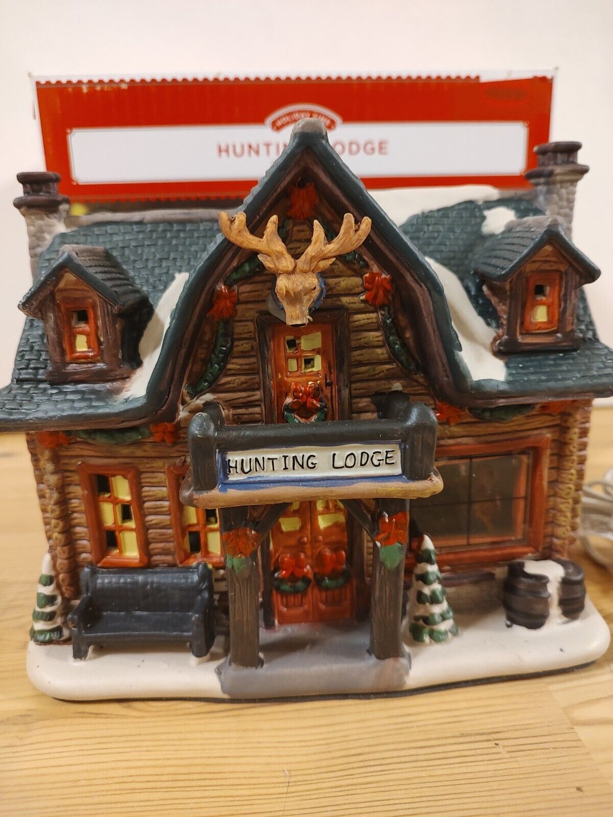 Hunting Lodge Lighted Christmas House