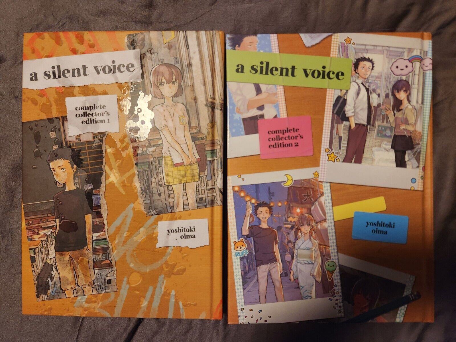 A Silent Voice Complete Collectors Edition Vol 1-2 Hardcover Graphic Novel Set